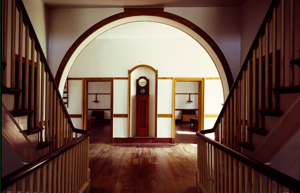 The entrance hall of a period house